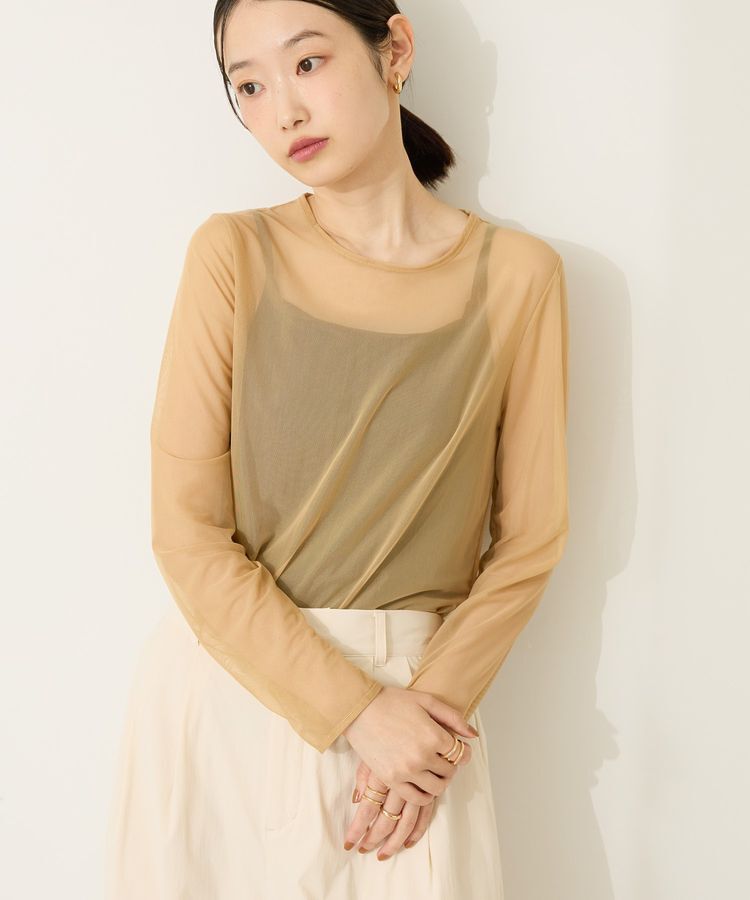 AMERICAN HOLIC「【2点セット】チュールキャミレイヤードトップス」|Tシャツ・カットソー|