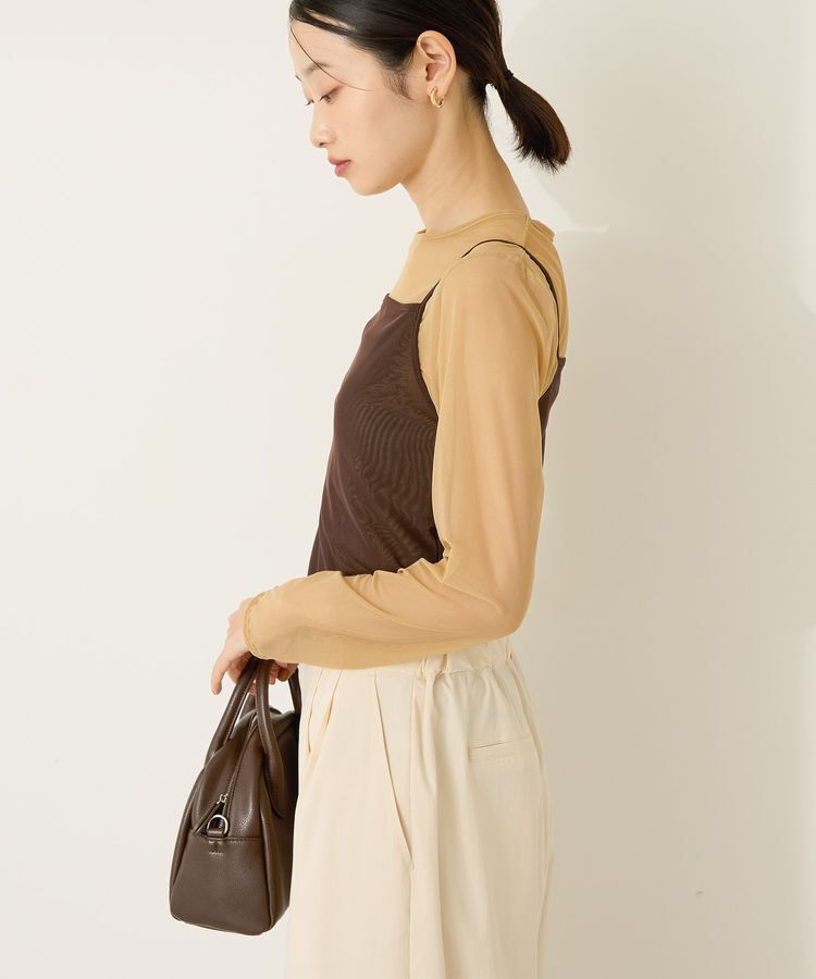 AMERICAN HOLIC「【2点セット】チュールキャミレイヤードトップス」|Tシャツ・カットソー|