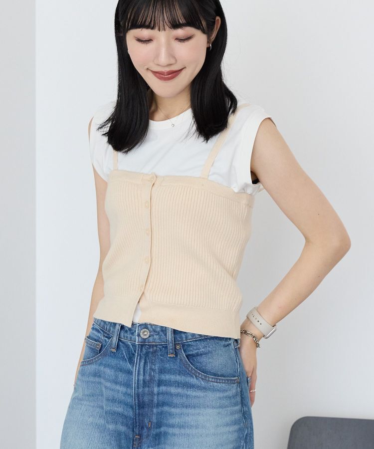 AMERICAN HOLIC「【2WAY】ニットチューブトップ」|ベスト・ジレ|