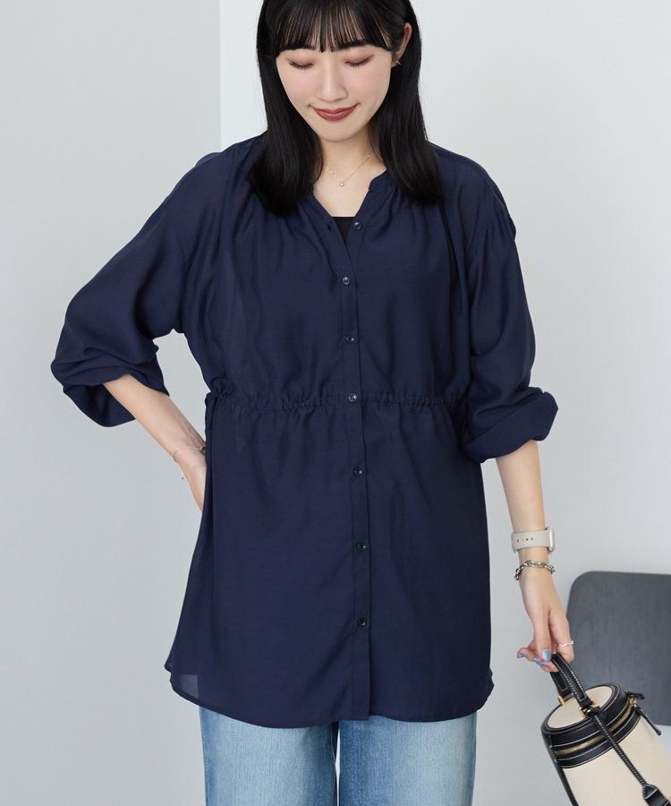 AMERICAN HOLIC「シアーウエストドロストロングシャツ/チュニック」|シャツ・ブラウス|