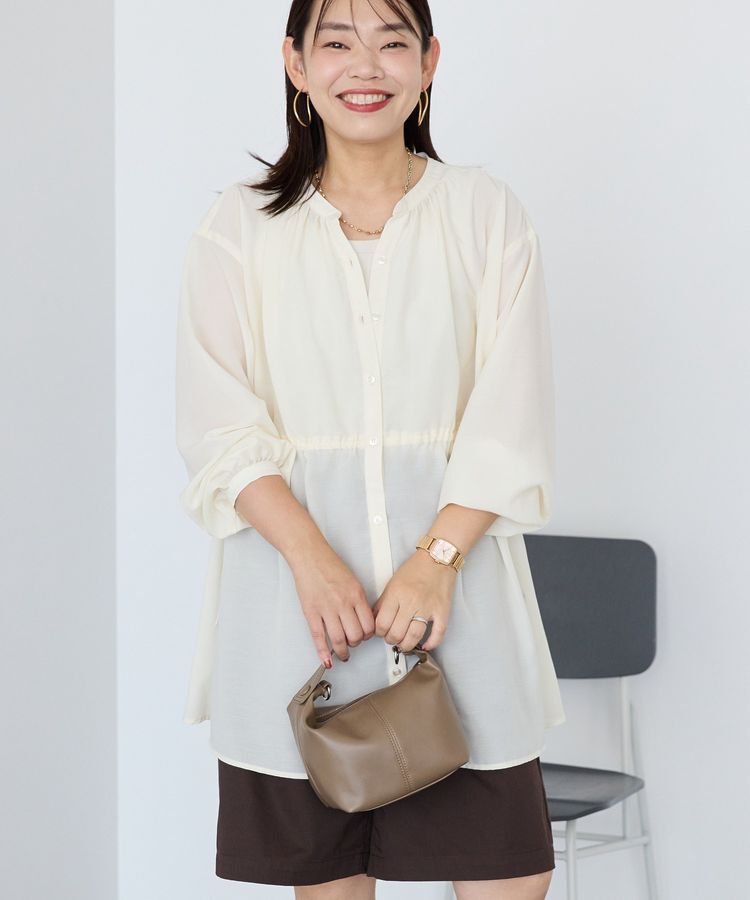 AMERICAN HOLIC「シアーウエストドロストロングシャツ/チュニック」|シャツ・ブラウス|