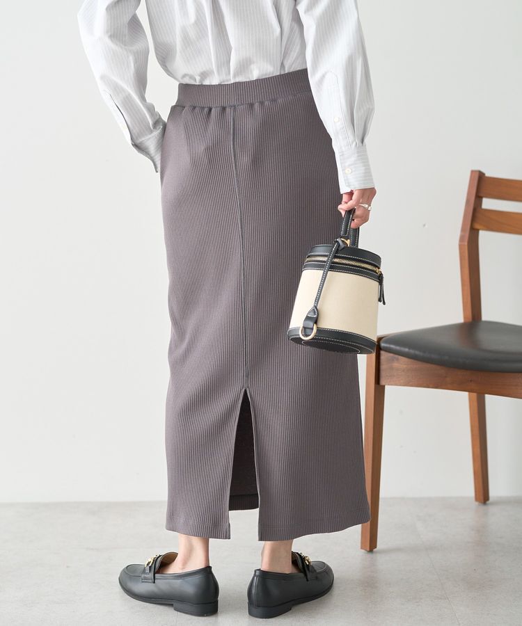 AMERICAN HOLIC「針抜きリブナロースカート」|タイト|