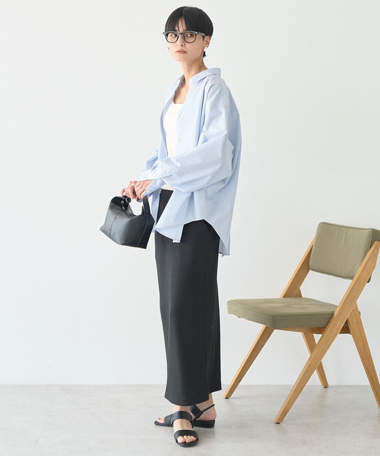 AMERICAN HOLIC「針抜きリブナロースカート」|タイト|