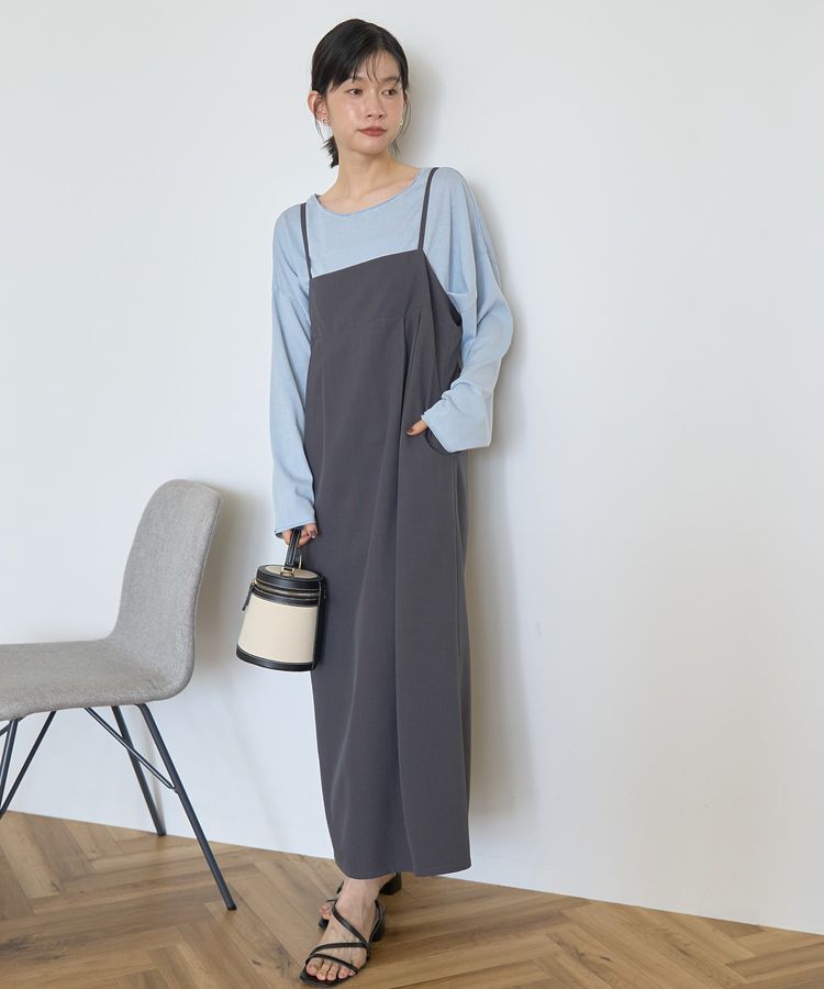 AMERICAN HOLIC「タック切替キャミワンピース」|ワンピース|