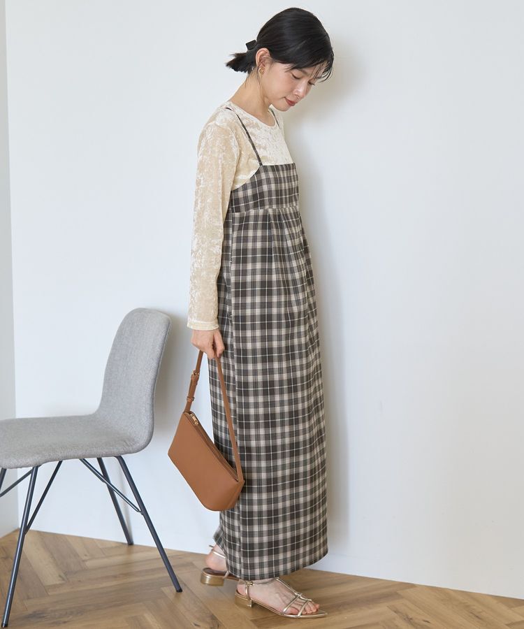 AMERICAN HOLIC「タック切替キャミワンピース」|ワンピース|