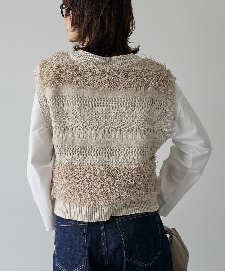AMERICAN HOLIC「ループミックスニットベスト」|ベスト・ジレ|