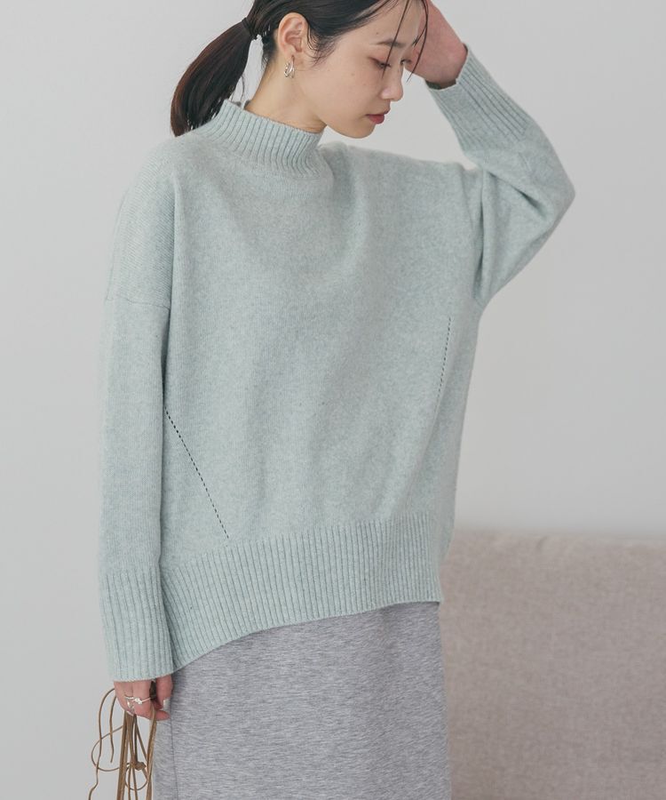 AMERICAN HOLIC「モックネックコクーンニットプルオーバー」|ニット・セーター|