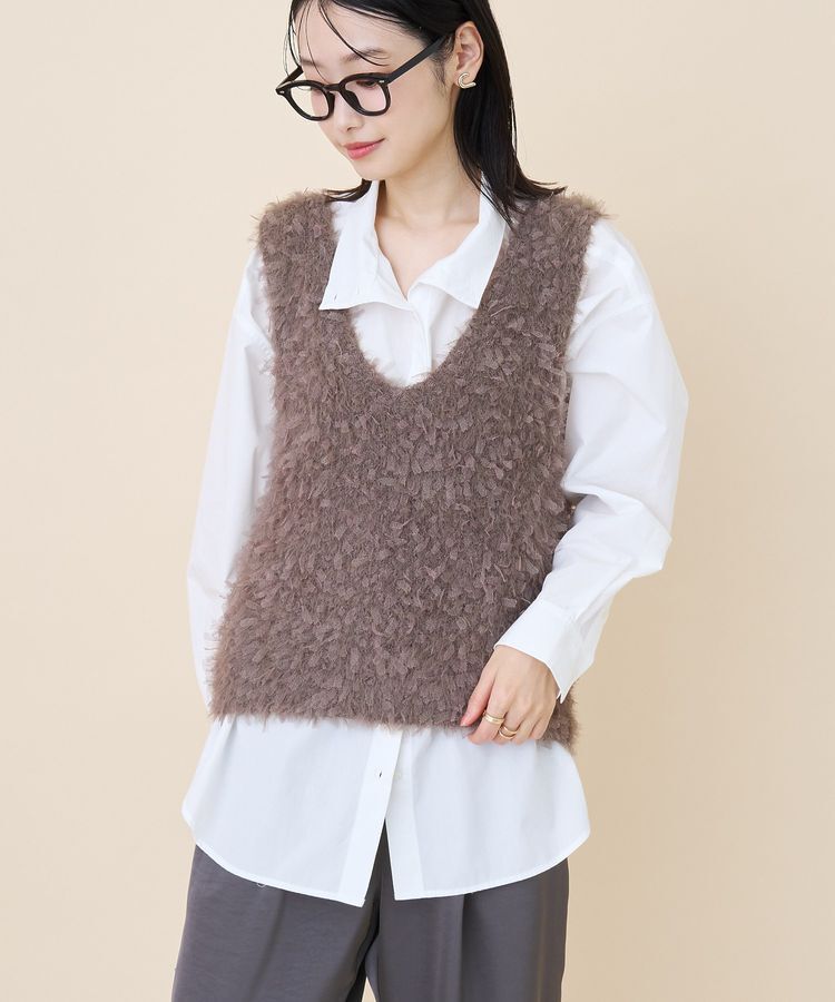 AMERICAN HOLIC「テープヤーンニットベスト」|ベスト・ジレ|