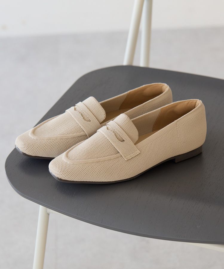 AMERICAN HOLIC「【整履き】ニットローファー」|ローファー|Ivory