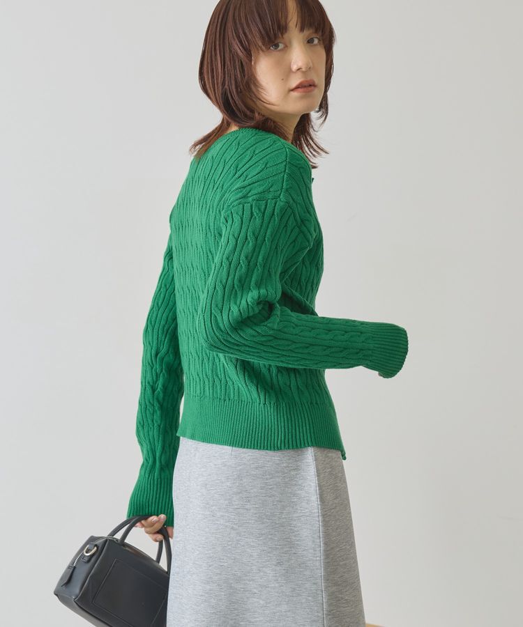 AMERICAN HOLIC「ケーブルニットカーディガン」|カーディガン|