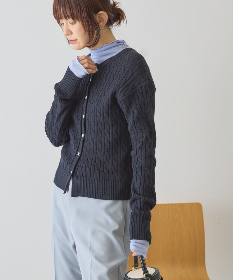 AMERICAN HOLIC「ケーブルニットカーディガン」|カーディガン|