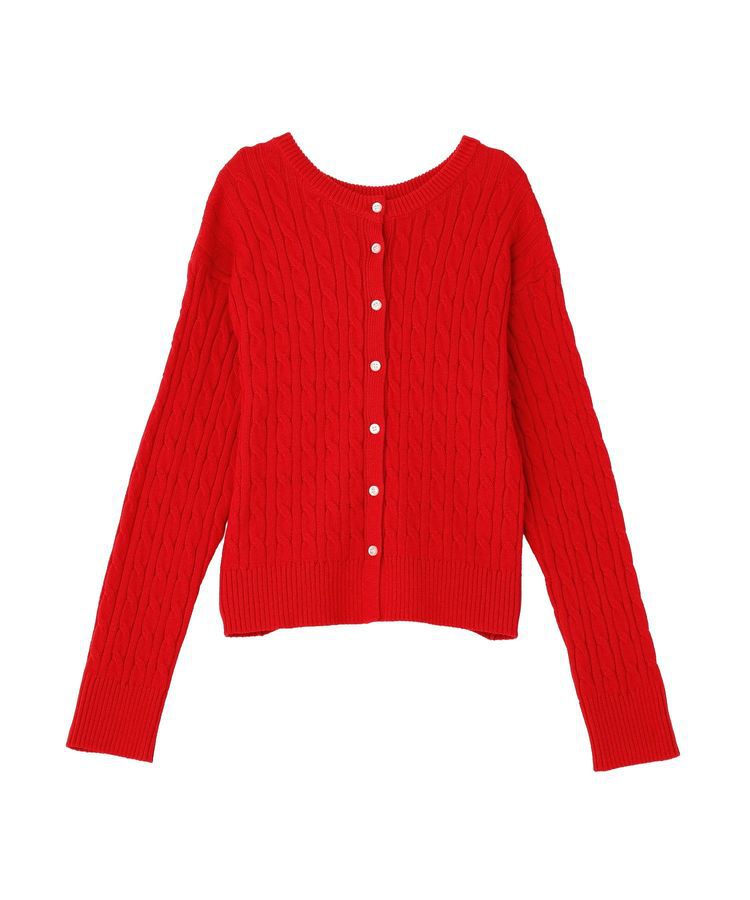 AMERICAN HOLIC「ケーブルニットカーディガン」|カーディガン|