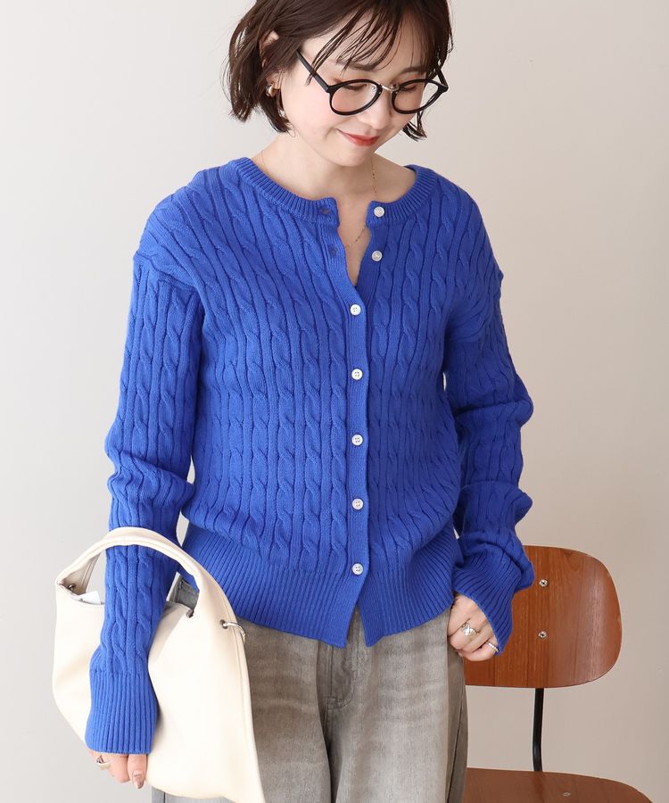 AMERICAN HOLIC「ケーブルニットカーディガン」|カーディガン|