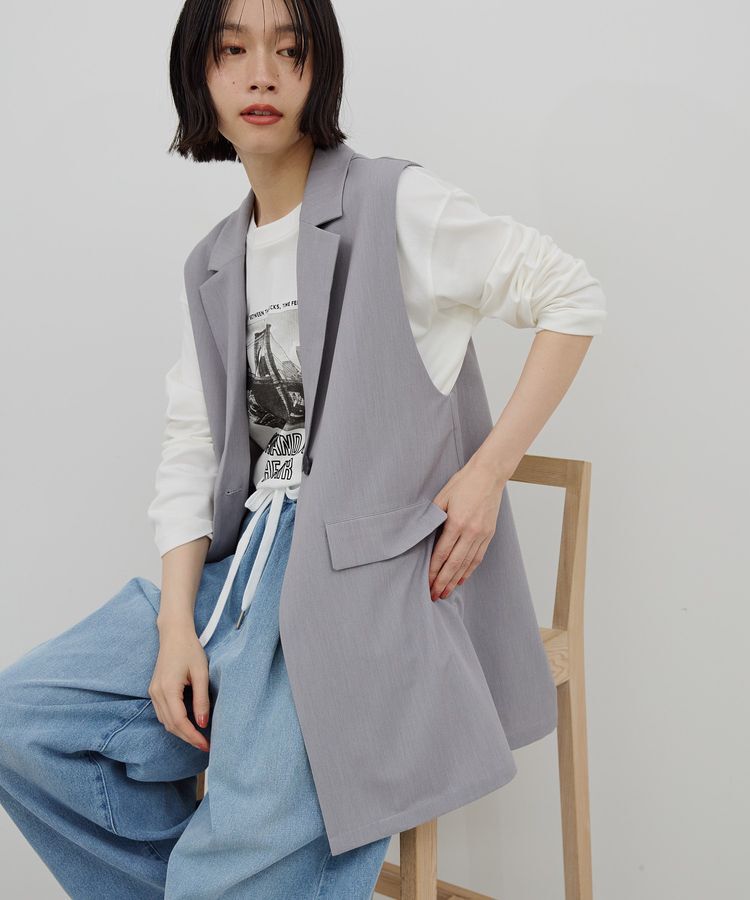 AMERICAN HOLIC「【イージーケア】テーラードジレ」|その他|Gray Mixture