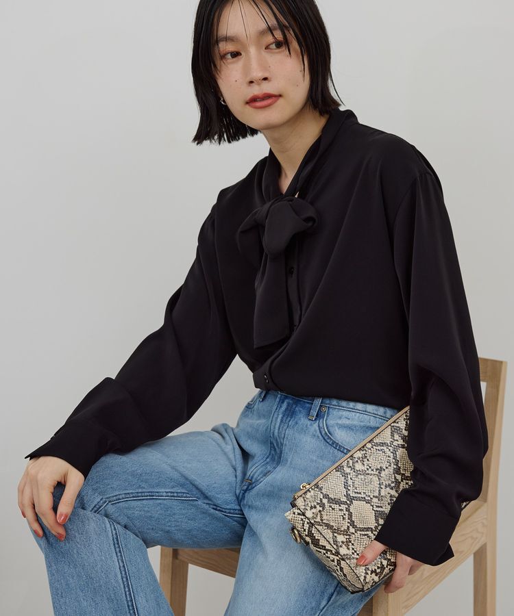 AMERICAN HOLIC「【イージーケア】ナロータイブラウス」|シャツ・ブラウス|