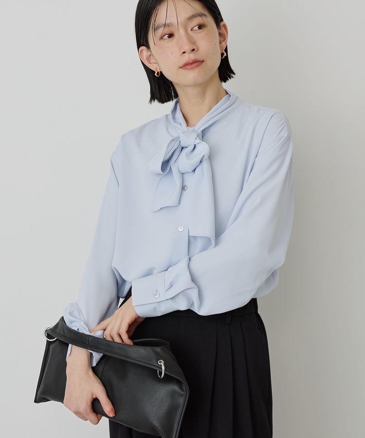 AMERICAN HOLIC「【イージーケア】ナロータイブラウス」|シャツ・ブラウス|