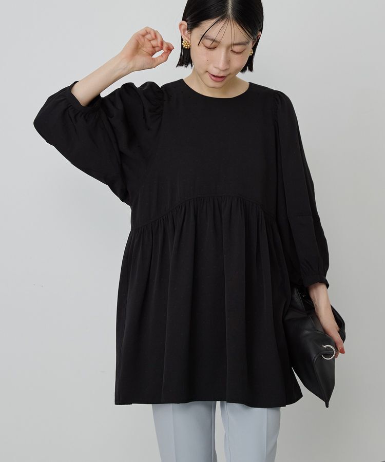 AMERICAN HOLIC「DOTジャガードティアードブラウス」|シャツ・ブラウス|