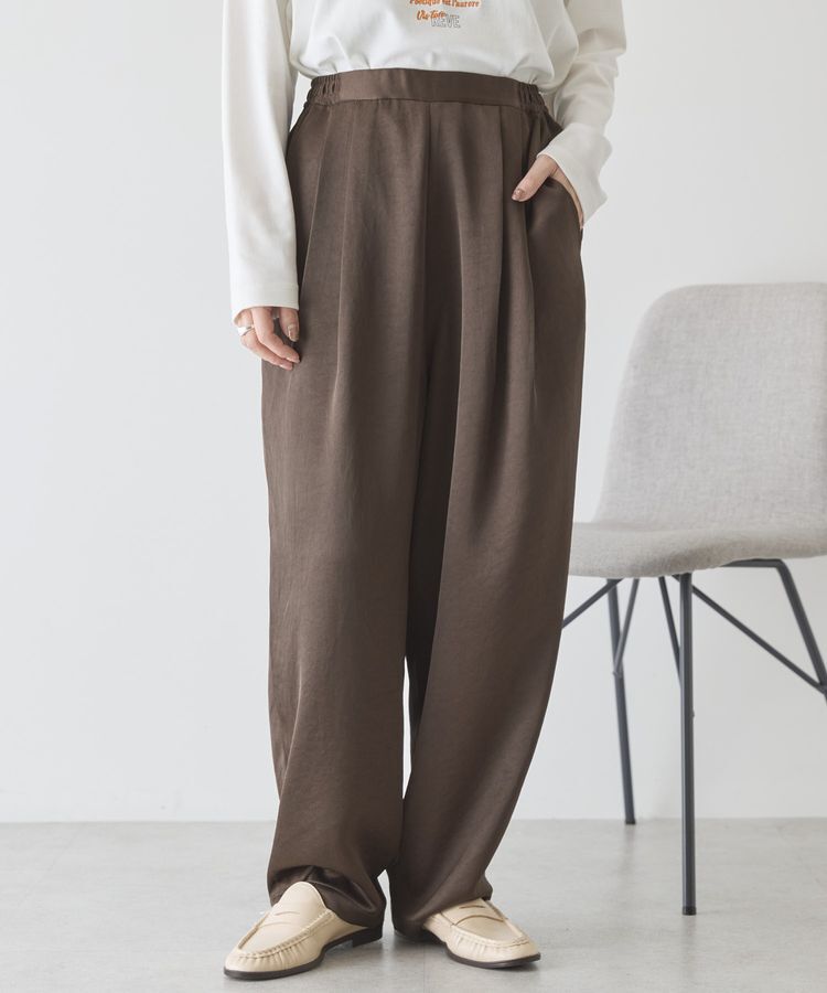 AMERICAN HOLIC「【イージーケア】サテンカーブパンツ」|その他|