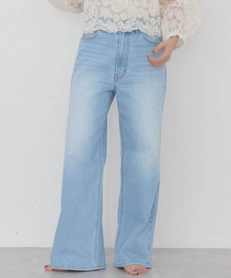 AMERICAN HOLIC「【EDWIN別注】ワイドデニム」|デニム|Light indigo