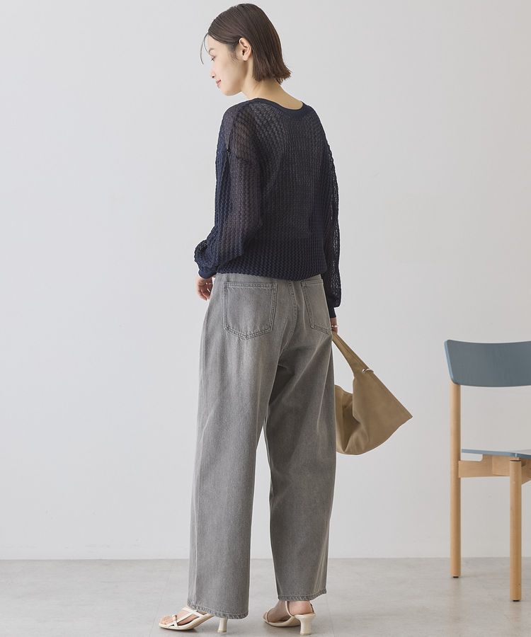 AMERICAN HOLIC「【前後2WAY】透かし編みニットカーディガン」|カーディガン|