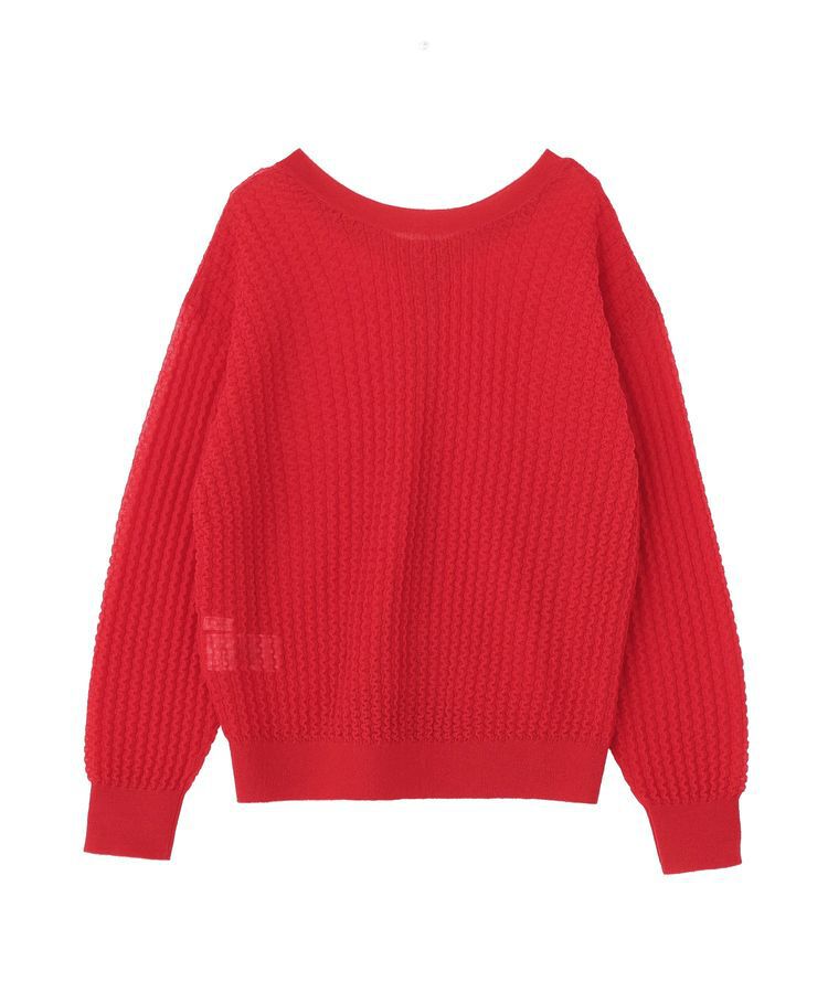 AMERICAN HOLIC「【前後2WAY】透かし編みニットカーディガン」|カーディガン|