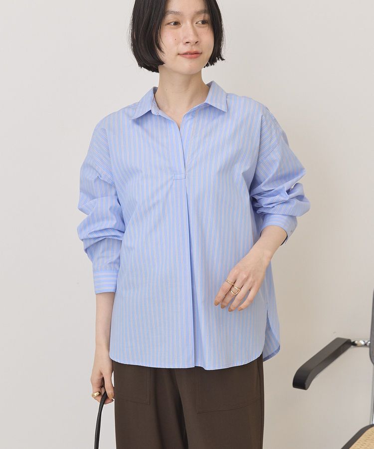 AMERICAN HOLIC「【イージーケア】バックギャザースキッパーシャツ」|シャツ・ブラウス|