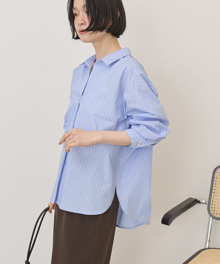 AMERICAN HOLIC「【イージーケア】バックギャザースキッパーシャツ」|シャツ・ブラウス|