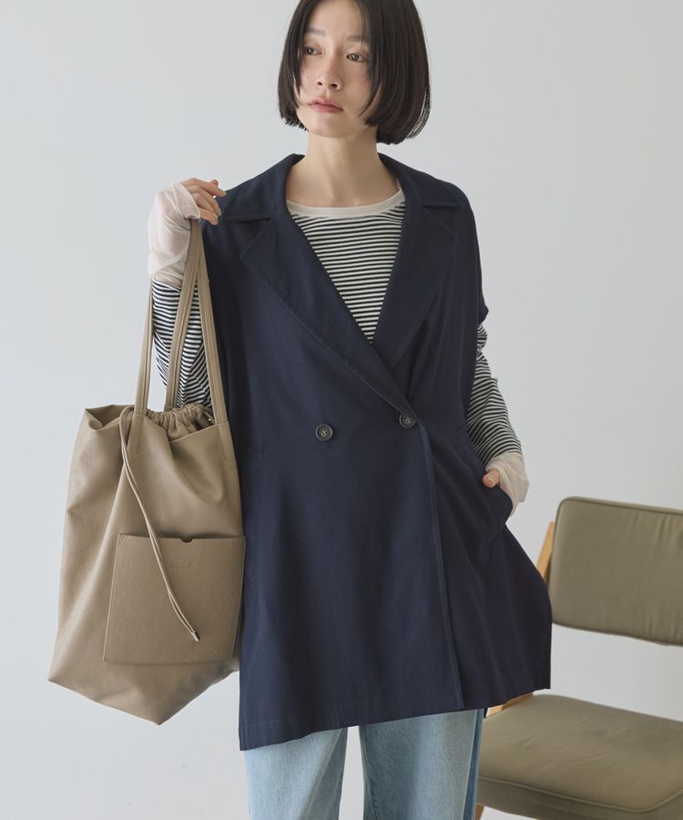 AMERICAN HOLIC「【花粉防止加工】サイドスリットベスト」|その他|