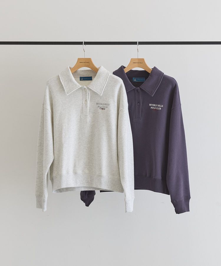 AMERICAN HOLIC「【BEVERLY HILLS POLO CLUB】裏毛ポロスウェット」|スウェット・ジャージ|