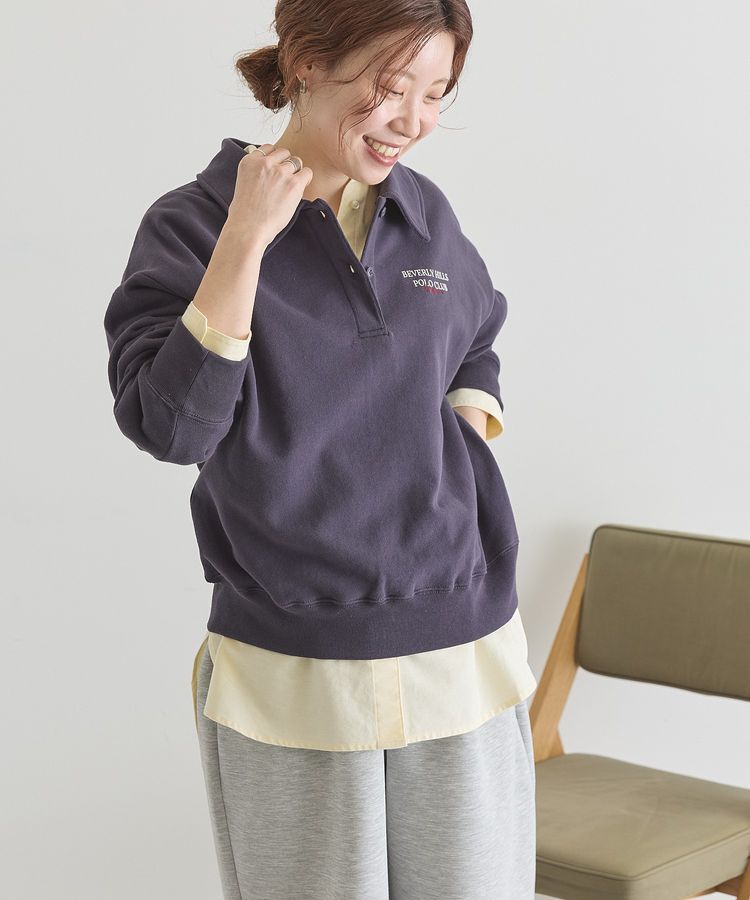 AMERICAN HOLIC「【BEVERLY HILLS POLO CLUB】裏毛ポロスウェット」|スウェット・ジャージ|