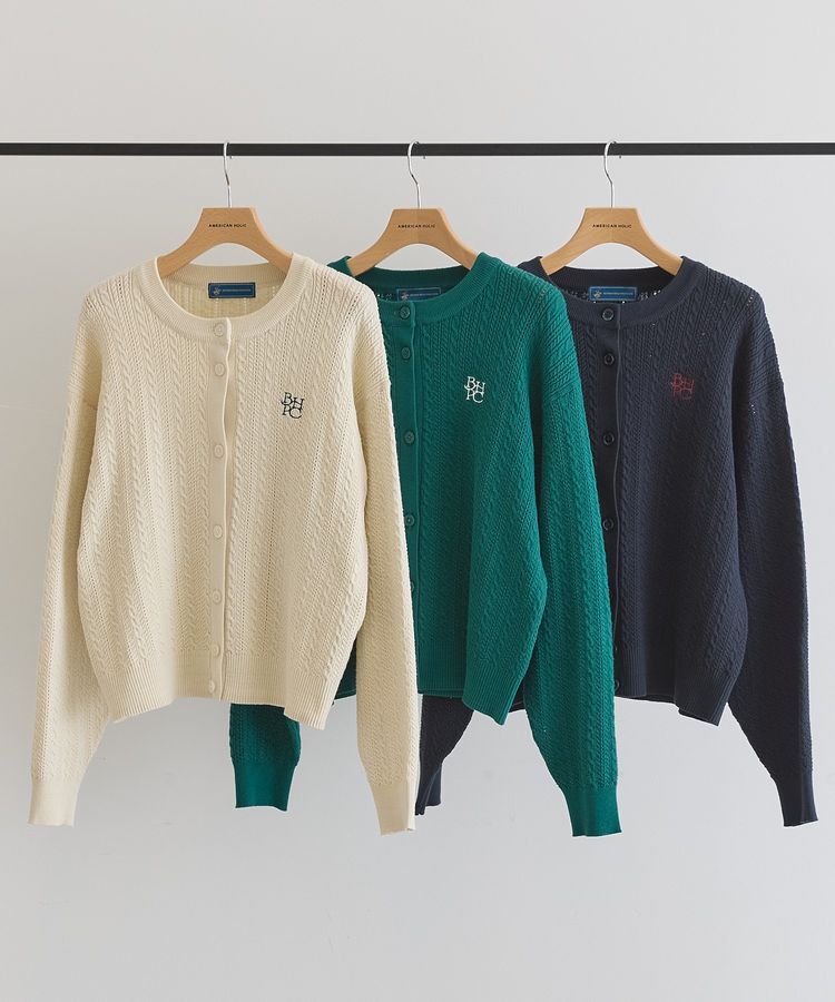 AMERICAN HOLIC「【BEVERLY HILLS POLO CLUB】ニットカーディガン」|カーディガン|