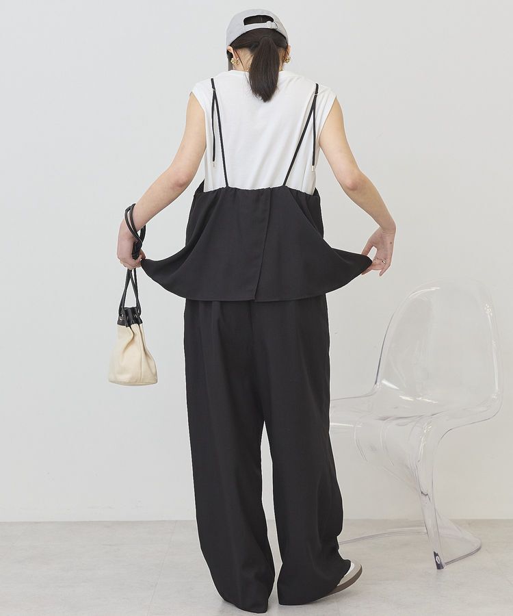 AMERICAN HOLIC「リネンライクビスチェサロペット」|オールインワン|