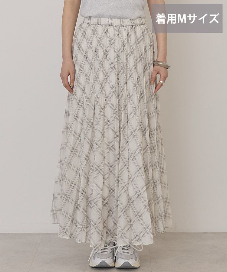 AMERICAN HOLIC「【選べる丈】チェックシアープリーツスカート」|スカート|