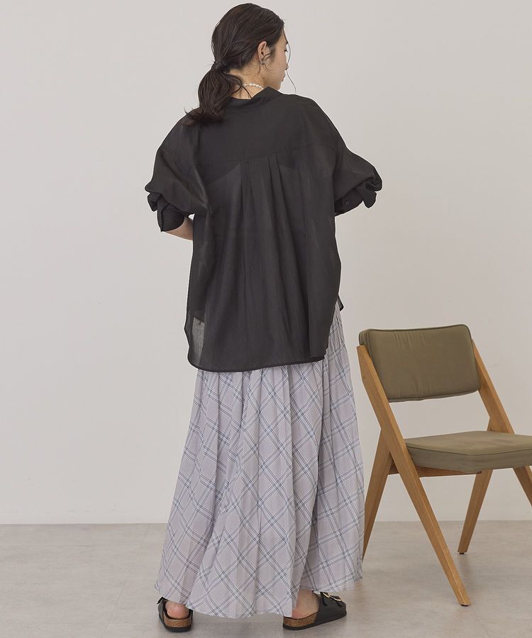 AMERICAN HOLIC「【選べる丈】チェックシアープリーツスカート」|スカート|