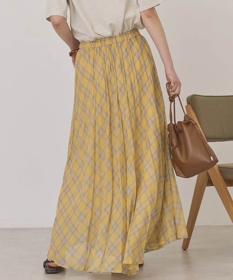 AMERICAN HOLIC「【選べる丈】チェックシアープリーツスカート」|スカート|