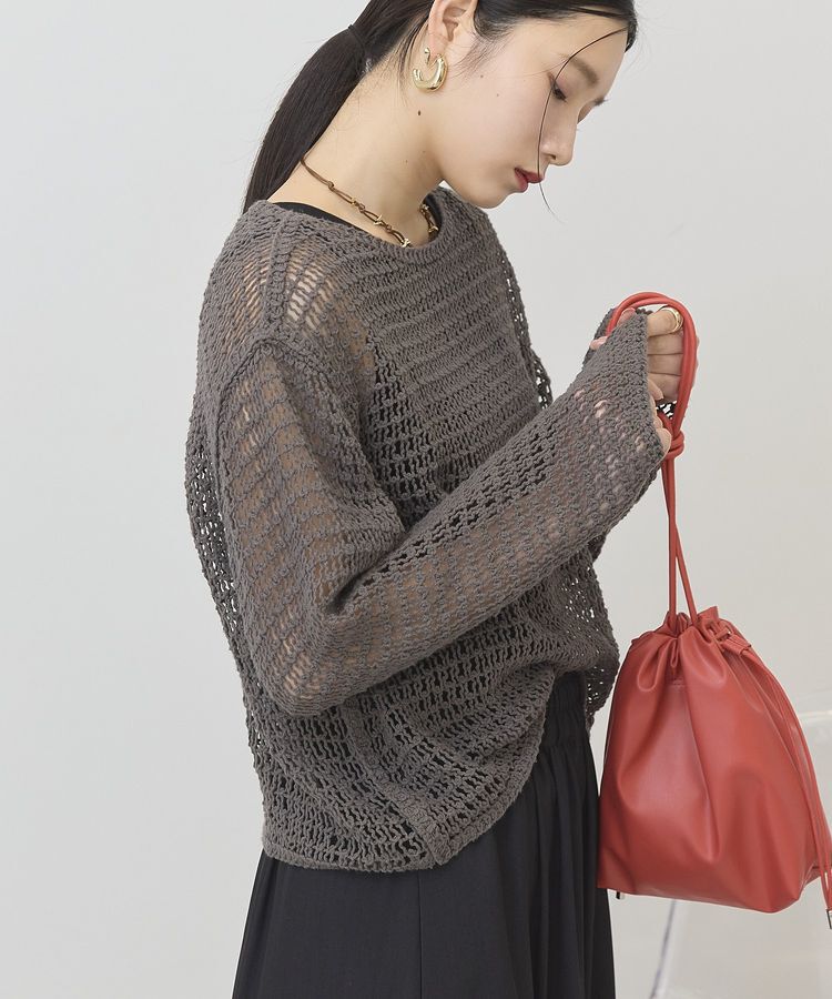 AMERICAN HOLIC「刺繍メッシュプルオーバー」|ニット・セーター|