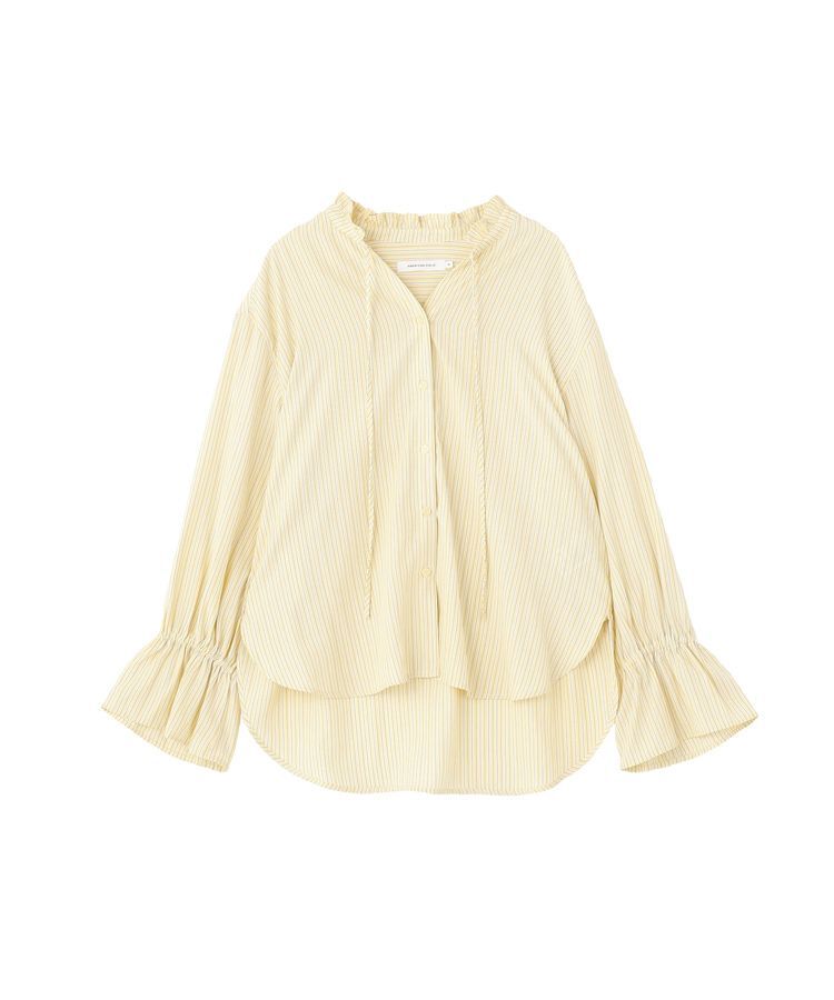 AMERICAN HOLIC「スタンドフリルストライプスキッパーブラウス」|シャツ・ブラウス|