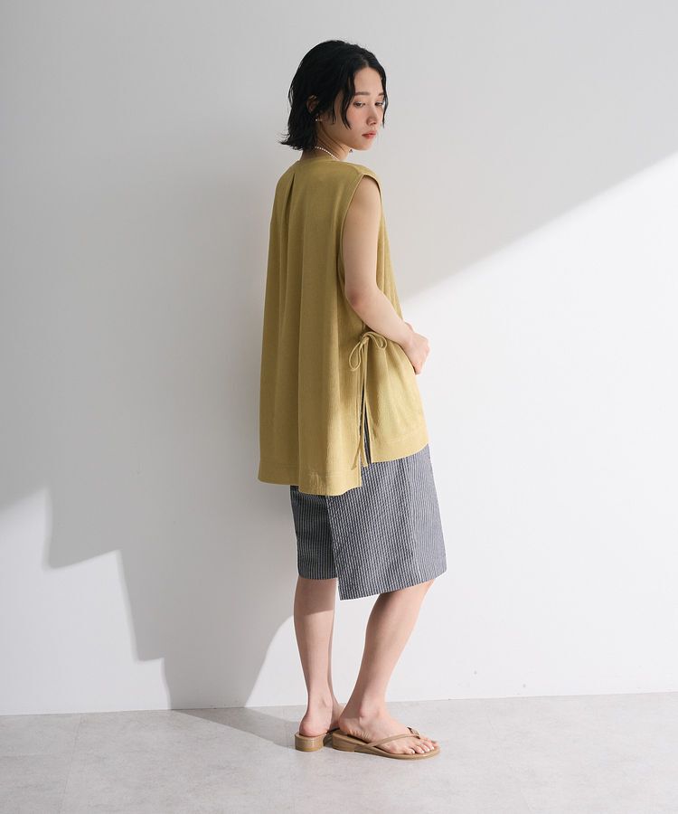 Green Parks「サイドリボンノースリーブチュニック」|チュニック|