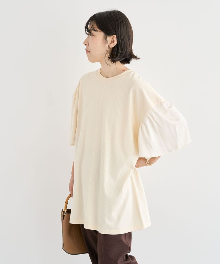 Green Parks「袖サテンドッキングチュニック」|チュニック|