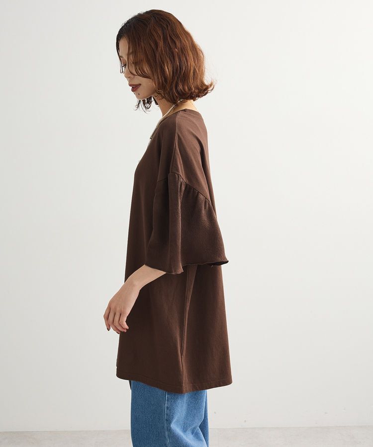 Green Parks「袖サテンドッキングチュニック」|チュニック|