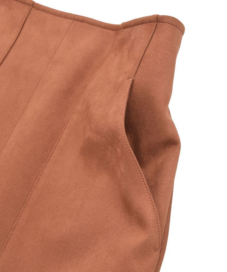 YECCA VECCA「ハイウエストフェイクスエードスカート」|タイト|