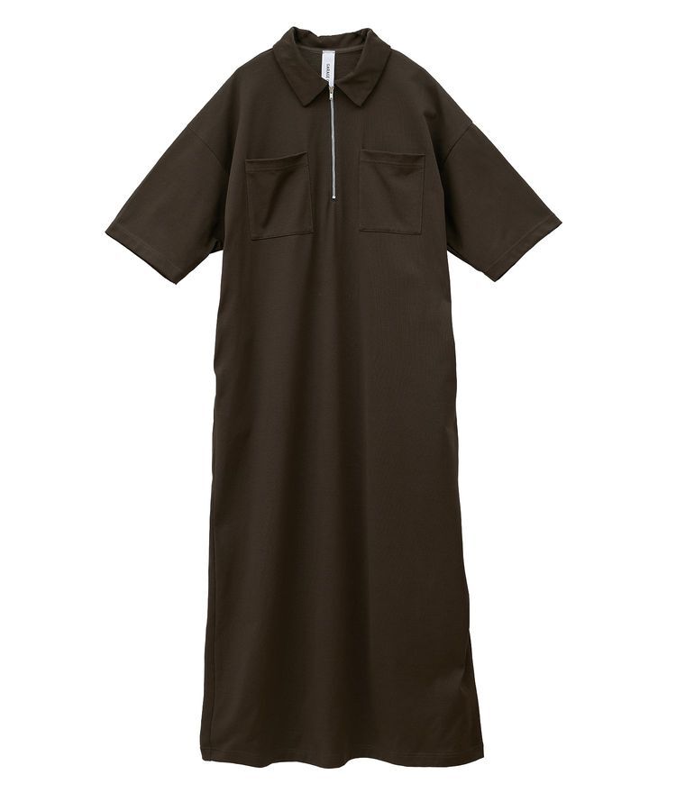 GARAGE OF GOOD CLOTHING「【日本製】ポロ襟ZIP付ワンピース」|ワンピース|