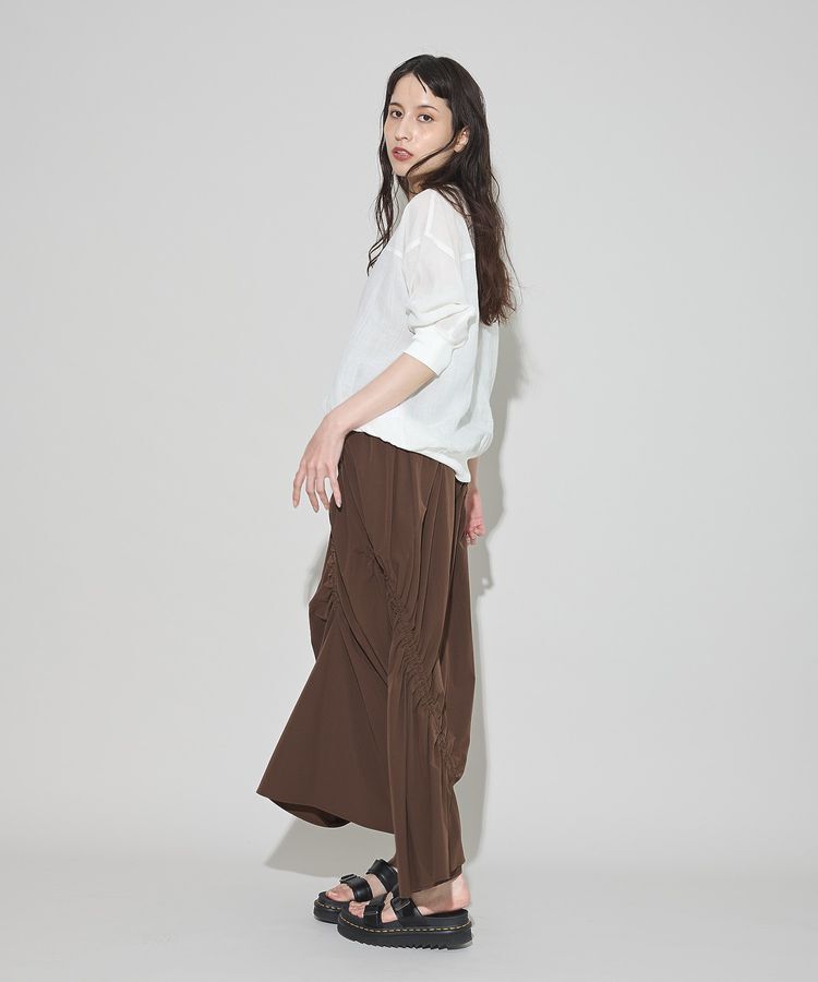GARAGE OF GOOD CLOTHING「アシメギャザーロングスカート」|スカート|