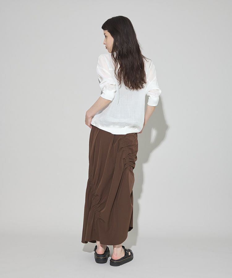 GARAGE OF GOOD CLOTHING「アシメギャザーロングスカート」|スカート|