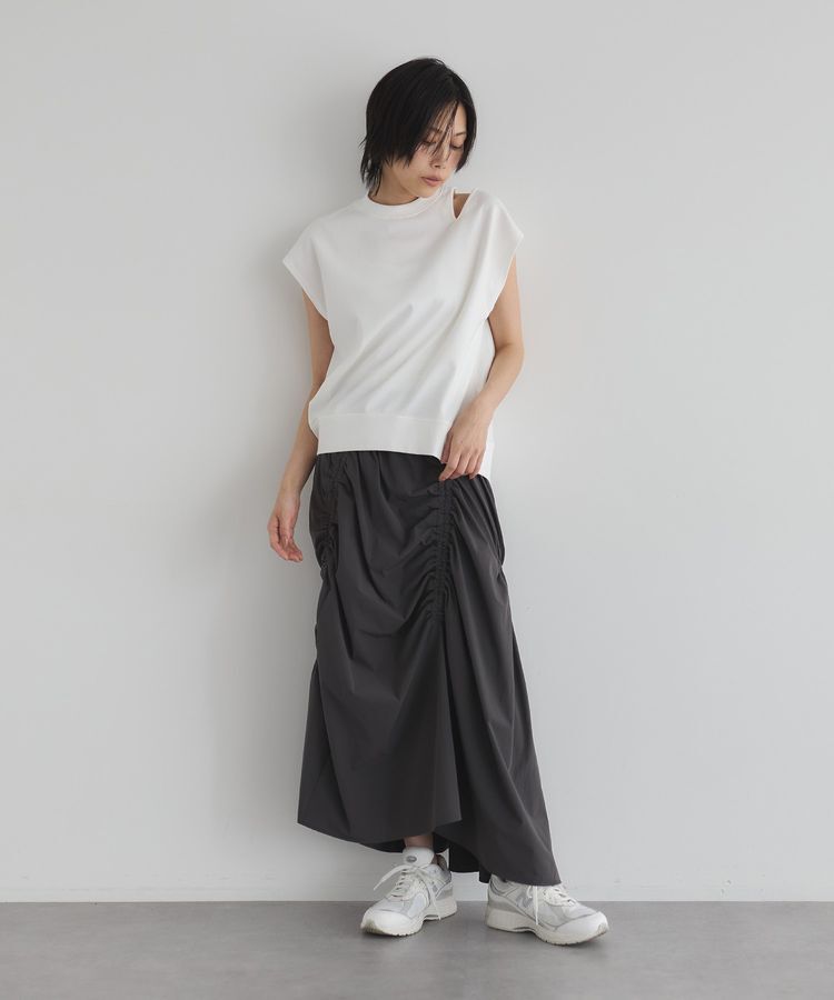 GARAGE OF GOOD CLOTHING「アシメギャザーロングスカート」|スカート|