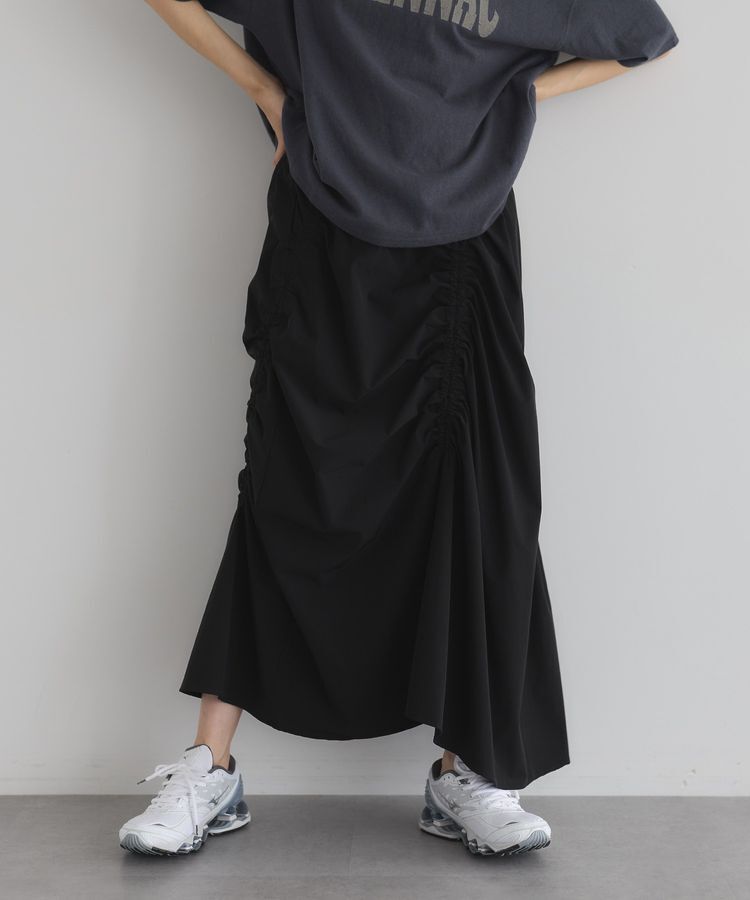 GARAGE OF GOOD CLOTHING「アシメギャザーロングスカート」|スカート|