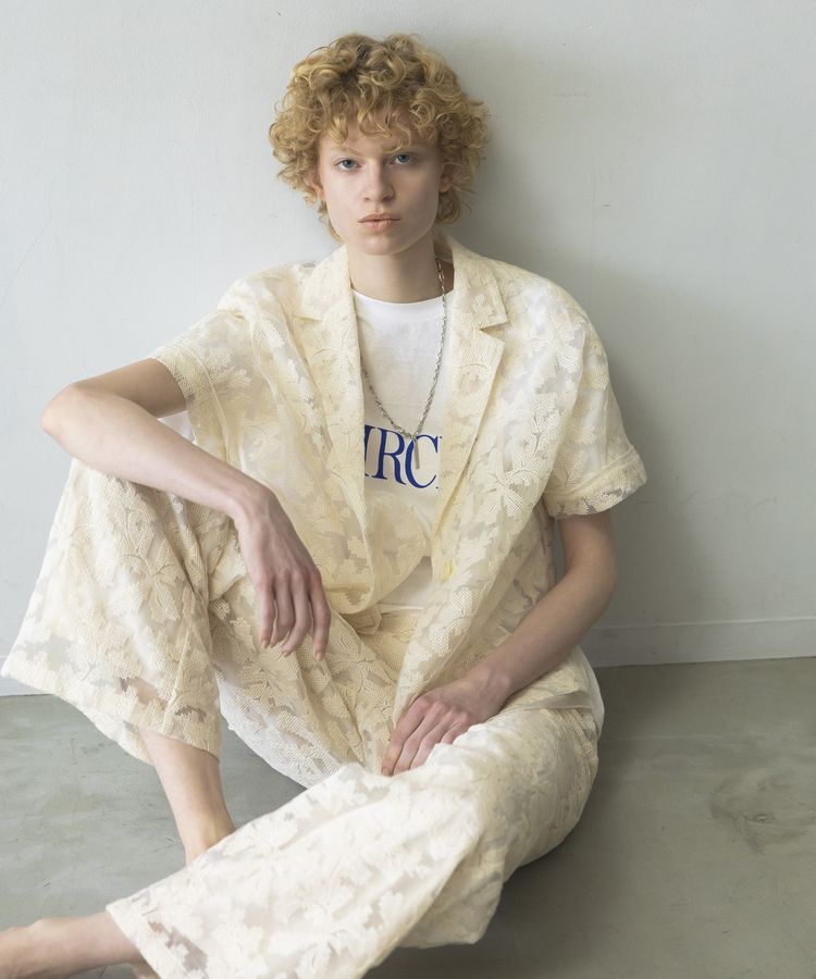 GARAGE OF GOOD CLOTHING「クロスステッチ刺繍ロングパンツ」|その他|