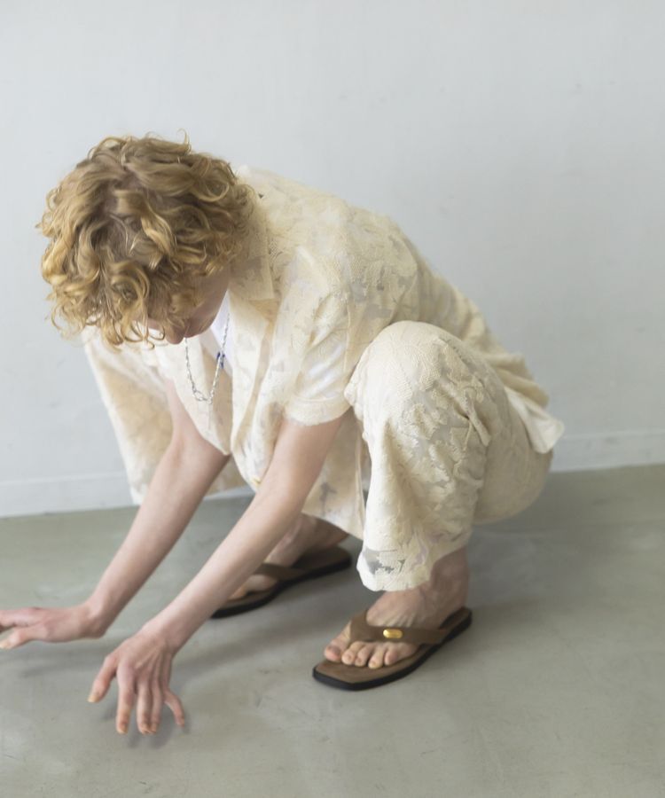 GARAGE OF GOOD CLOTHING「クロスステッチ刺繍ロングパンツ」|その他|