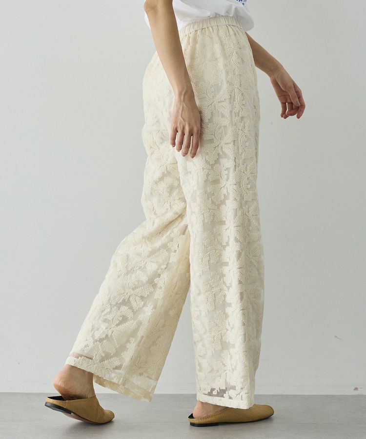 GARAGE OF GOOD CLOTHING「クロスステッチ刺繍ロングパンツ」|その他|