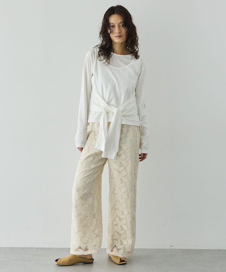 GARAGE OF GOOD CLOTHING「クロスステッチ刺繍ロングパンツ」|その他|